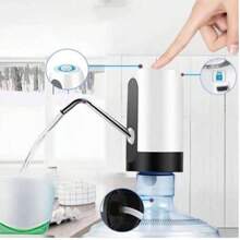USB-wiederaufladbarer elektrischer Wasserspender, tragbare automatische Wasserpumpe für Flaschenwasser |. Intelligente Haushaltswasserpumpe, kleiner tragbarer elektrischer Druckwasserspender, multifunktionale wiederaufladbare elektrische Wasserpumpe, geeignet für Büros, im Freien und in der Küche