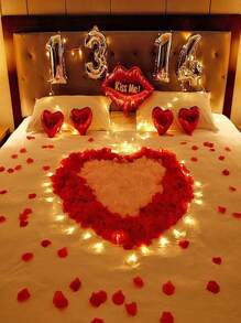 2000/1000/500/100pcs Simulated Rose Petals, Non-Woven Fabric, Stacked Petals, Scattered Flowers, Confession Flower Pieces Best Gifts,Wedding Items