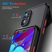 The Stylish Fine-Hole Mobile Phone Case Is Suitable For Iphone 16 15 14 13 12 11 Pro Max. It Adopts PC + TPU Two-In-One Material Protective Case, Which Enjoys Silky Smoothness And Is Worth Having. - 黑色 - 查看 4