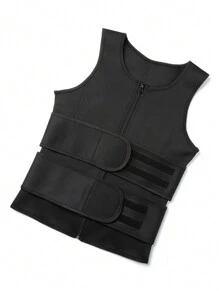 Neoprene Men's Sauna Sweat Vest Shapewear Waist Trainer Tummy Control Tank Top Body Shaper Fat Burner Abdomen Compression Workout Fitness Sports Gym