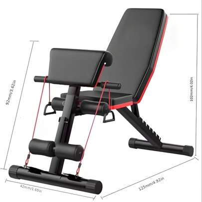 Hantelbänkpress Herr Sit-Up Aid Plus Spännrep Hemmaträningsstol Multifunktionell Sportutrustning Professionell Stol