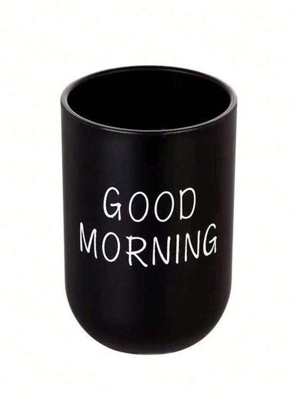 1pc Creative Personalized Minimalist Couple Mouthwash Cup, Toothbrush Cup For Daily Use