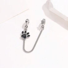 1 件精美多色时尚粉色爪印、小猫、心形、花朵、瓢虫圆形吊坠链，DIY 手链项链配饰 - 多色 - 查看 11