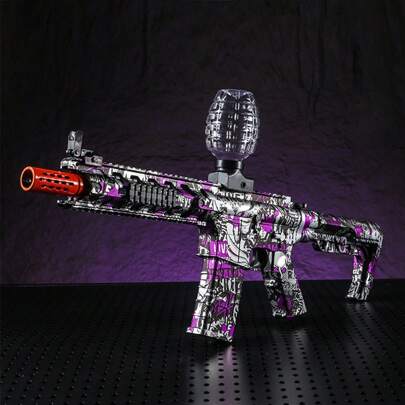 Decorazione natalizia 2024 Blaster a palla elettrico M4 con finitura metallica esclusiva - alta velocità, ricaricabile con occhiali - regalo perfetto per giocattolo da esterno per compleanni e feste (munizioni escluse)