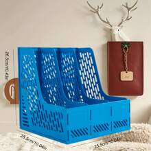 多功能桌面文件整理器，包括文件夹、文件托盘、杂志架、书架、文具收纳架、办公用品