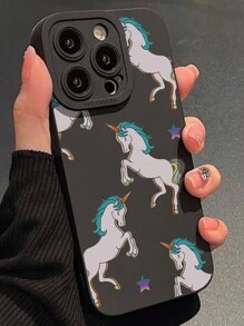 1pc Unicorn Pattern Print TPU Frosted Anti-Fall Phone Case Compatible With Apple Compatible With IPhone 16/11/12/13/14/15/15pro/15 Plus/15 Promax/7plus/8plus/X/Xs Max/Xr/11pro/12pro/13pro/14pro/12mini/13mini/11promax/12promax/13promax/14promax/14plus/6/6s/6plus/7/8/16Pro/16plus/16promax/Se& Compatible With Galaxy/A54/A14/A12/A13/A15/A32/A33/A24/A52S/S20/S21/S22/S23/S24/S23Plus/S24ultra,International Version, Not The Domestic Version, - Multicolor - View 5