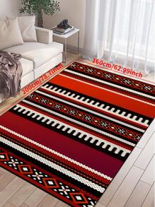 1 块西南防滑地毯，可机洗，波西米亚复古风格地毯，适用于入口客厅卧室育儿室、户外露台花园庭院装饰地毯、家居装饰、房间装饰、地毯、挂毯 - 彩色 - 查看 9