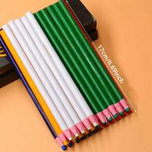 5pcs Colored Washable Tailor Chalk, High Visibility Tailor Chalk, A Fabric Marking Tool That Does Not Require Sharpening, Suitable For Sewing, Clothing Design, Fabric Handicrafts, And Pattern Drawing. - Multicolor - View 2