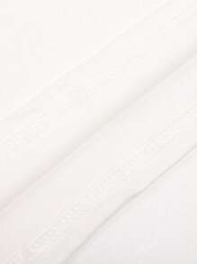 大码女式休闲！樱桃印花 T 恤，圆领短袖上衣，四季皆宜，银色卡通图案 T 恤