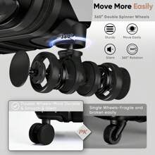 Suitcase Large 28 Inch Expandable Hard Shell Lightweight Polycarbonate Travel Luggage Durable High Capacity With Wheels TSA Lock. - Black - View 4