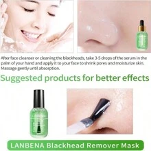 LANBENA Pore Minimizer Serum, Pores Shrinking Serum For Face, Oil Control Firming, Tightening Pores, Vegan Moisture After Blackhead Remover, Centella Asiatica, Hamamelis Virginiana, 0.6 Fl.Oz Hydrating Dry Skin - 綠色 - 查看 4