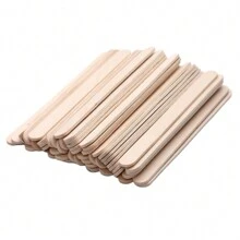 50/100/200 Pcs Wood Hard Wax Beans Spatula Set Wax Applicators Scrapers Sticks For Salon Home Face Eyebrows Body Beauty ,Hair Products And Accessories For Barber Salon Beauty Travel Essentials