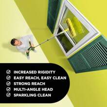 Squeegees For Windows - Single Squeegee Window Cleaning Kit With Telescopic Pole And 3.5m Extension Pivot - 6.SinglePivot+3.5mPole - View 3