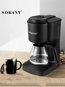 Cafetera americana automática SOKANY, cafetera de goteo, capacidad de 6 tazas, cafetera con jarra de vidrio, filtro desmontable y función de aislamiento automático, adecuada para el hogar y la oficina.