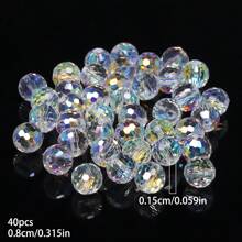6/8/10mm AB Color Faceted Austrian Crystal Beads Round Cute Loose Spacer Beads For Jewelry Making DIY Elegant Bracelets Necklace Handmade Crafts Supplies - Beads - View 15