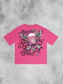 Women's Y2K Street Style Round Neck Short Sleeve Solid Color Unique Women Thin T-Shirt