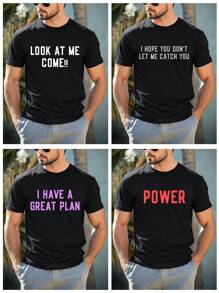 Personalized Customized Text Men's Black T-Shirt, Input Your Text/Blessing/Funny/Message, Holiday Gift, Valentine's Day/Birthday/Anniversary Custom Text, Team Building Outfit, Music Festival Clothes, Gift For Him, Party Outfit, Spring/Summer Round Neck Short Sleeve Black Tee Ornamental,Dawg Stylish,Fashion,Hipster,Contracted,Easy Costume,Modest Fashion,Minimal Chic,Casual Custom,Unique,Personalized Ideal Gifts For Him Family,Boyfriend,Friends,Children