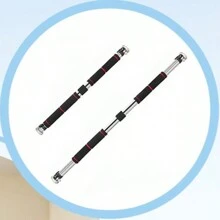 1pc Pull-Up Bar For Home Use Indoor Fitness Equipment (Size 60-100CM) - Black - View 2
