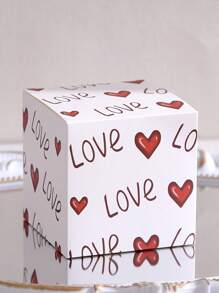 6pcs Elegant Mini Gift Boxes Burgundy Red Gift Boxes With "Love" Pattern. Perfect For Candies, Chocolates And Small Gifts. Perfect For Valentine's Day, Weddings, Anniversaries And Celebrations. Chic Gift Packaging For Special Occasions