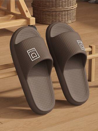 Plus Size 48-49 Men's Summer Outdoor Slippers, Indoor Home Bathroom Shower Non-Slip EVA Odorless Flat Sandals, Suitable For Large Size Men And Women