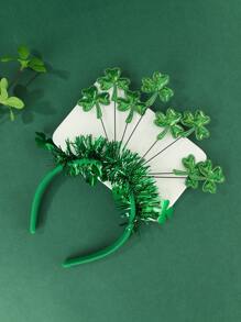 1pc St. Patrick's Day Clover Headband - Green - View 2