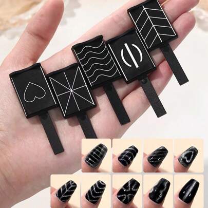 Cat Eye Gel Nail Polish Set With Magnet, Cat Eye Nail Polish, Magnetic Nail Polish, Cat Eye Magnet, Nail Art Design Tools