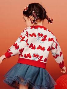 mini bala Suéter tejido de Año Nuevo para niña, ropa de invierno cálida para niños y niñas