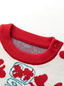 mini bala Suéter tejido de Año Nuevo para niña, ropa de invierno cálida para niños y niñas
