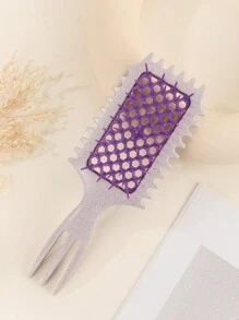 定型卷发造型梳1件装，家用空心卷发梳，按摩梳，麦秆卷发梳，三尖尾设计，轻松打造波浪造型，尼龙气垫梳，适合卷发、直发，女士适用，麦秆材质，返校季、旅行度假必备，女士美发配件，梳子，发梳，木梳，迷你发梳，解结梳，卷发梳，美发工具，旅行必备，发型，美发，发梳，背梳，造型梳，卷发梳，边缘梳，梳子，梳发，发梳套装，梳发，卷发梳，解结梳，女士发梳，头发，旅行，美发产品，美发工具，美发用品，理发师，理发配件，理发店，美发设备 - 粉色 - 查看 10