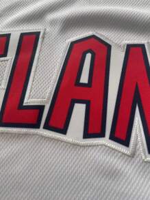 Customized Name And Number DIY Women's Embroidery Baseball Jersey Cleveland White V-Neck Personalized Short Sleeve Button Down Shirts Party Games Training Competition Sports Tops S-Xxl DIY
