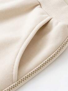 mini bala Pantalones tipo "plátano" de moda para niños, joggers de primavera con piernas curvas - caqui claro - Ver 8