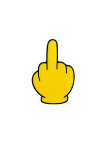 1 件可爱手指笑脸别针，有趣的黄色表情符号金属胸针带手指手势别针，适用于衣服包饰学校 Kpop 背包教师用品包饰办公室配件衬衫夹克珠宝圣诞节万圣节秋冬配饰，适合青少年、青年、男士、休闲、户外、运动、度假、毕业礼物、生日、日常穿着衣服别针教师礼物服装配饰