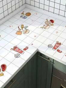 1 pièce/Papier peint de cuisine résistant à la chaleur élevée, anti-adhésif, transparent, hydrofuge, outil décoratif cadeau d'anniversaire de remise des diplômes. Stickers muraux, décoration murale