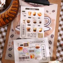 1 Roll MINI Coffee And Bread Doughnut Pattern Stickers On Roll Cutting Decor Sketchbook Aesthetics Scrapbooking DIY Collage Card Material Washi Tape Office & School Supplies