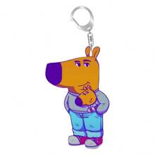 1 pieza Llavero de acrílico con diseño de canguro de dibujos animados - Llavero con temática de animales novedosa con cierre de langosta, accesorio decorativo para mochilas y llaves de coche, regalo de cumpleaños ideal para hombres y mujeres, accesorios de cosplay, gadget, regalos para estudiantes - Multicolor - Ver 4