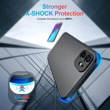The Stylish Fine-Hole Mobile Phone Case Is Suitable For Iphone 16 15 14 13 12 11 Pro Max. It Adopts PC + TPU Two-In-One Material Protective Case, Which Enjoys Silky Smoothness And Is Worth Having. - 黑色 - 查看 3