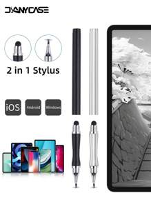 Universal Stylus Pen 2 In 1 For Drawing Handwriting Tablet Capacitive Screen Touch Pen For Tablet Mobile Phone Laptop Android IOS Accessories - Multicolor - View 1