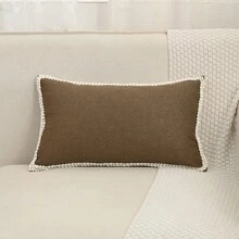 1pc Chenille Braided Decorative Throw Pillow Case For Living Room, Sofa, Bedroom