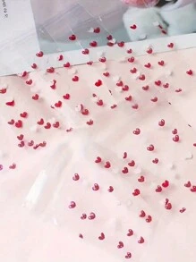 100 Pcs Heart-Shaped Self-Adhesive Valentine's Day Bags - Perfect For Wrapping Small Items And Jewelry