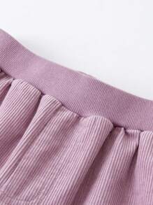 mini bala 复古灯芯绒锥形裤 - 灰色 - 查看 6