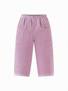 mini bala 复古灯芯绒锥形裤 - 灰色 - 查看 4