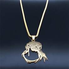 耶稣天主教吊坠项链不锈钢金色链项链珠宝 - 項鍊 - 查看 10