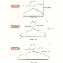 5/10pcs Gold Mini Metal Hangers, Perfect For Homes With Kids Or Pets, Compact And Durable Design Ideal For Drying Small Clothing Items - Multicolor - View 2