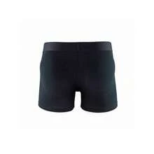 1 Men's Hip Lift With Removable Sponge-Filled Underwear, Enhanced Hip Filler, Sweat Absorption, Solid Color, Nylon, Non-Stretch Fabric, Shorts - Black - View 8