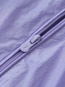 mini bala Girls' Dragon Year Loose-Fit Jacket, Sweet And Stylish Spring Outerwear - Purple - View 6