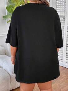 Damskie koszulki do spania w dużych rozmiarach, piżama i bluzka domowa, idealne na romantyczne wieczorne zakupy, idealne dla dziewczyn, rodziny i przyjaciółek, damska koszulka nocna w dużym rozmiarze, może służyć jako koszula nocna lub T-shirt, dwufunkcyjne, luźne, codzienne bluzki