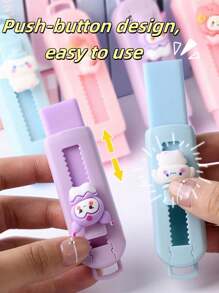 sanrio1 no use One Piece 1pc/3pcs/6pcs Set Random Memetis, Kukumi, Jade Jade Dog Kk Eraser, Clean And Crumb-Free, Cute Elementary School Student Reward Stationery Supplies Kids Creative, Various Colors And Designs, Small And Convenient, Creative High Quality Student Stationery, Exam Stationery, Office Supplies, Family, Friends, Colleague Gifts - Boys, Girls, School Use,Halloween Gifts