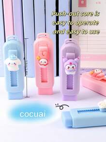 sanrio1 no use One Piece 1pc/3pcs/6pcs Set Random Memetis, Kukumi, Jade Jade Dog Kk Eraser, Clean And Crumb-Free, Cute Elementary School Student Reward Stationery Supplies Kids Creative, Various Colors And Designs, Small And Convenient, Creative High Quality Student Stationery, Exam Stationery, Office Supplies, Family, Friends, Colleague Gifts - Boys, Girls, School Use,Halloween Gifts