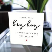 Sending You A Big Hug, May It Be There When You Need It - Missing You Card, Long Distance Card, Hug Card, Thinking Of You Card - Multicolor - View 2