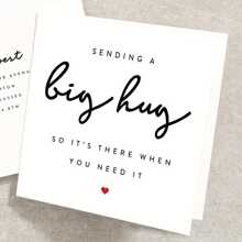 Sending You A Big Hug, May It Be There When You Need It - Missing You Card, Long Distance Card, Hug Card, Thinking Of You Card - Multicolor - View 5